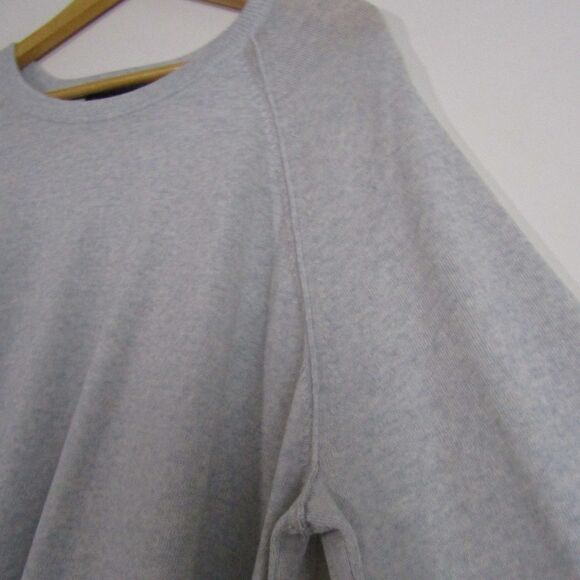 Banana Republic Men's Sweater XXL Gray Merino Wool Capsule Wardrobe Classic Prep - Picture 4 of 10